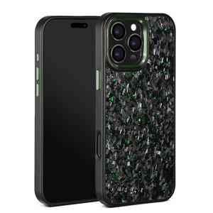 Funda para Teléfono con Marco de Fibra de Carbono Forjada Real + TPU + Metal para iPhone 16/16 Pro Max/16 Plus/16, Funda de Carbono/15 Pro, Funda Protectora - Product Image 2
