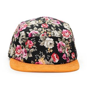 Gorras de Campamento Personalizadas de 5 Paneles, Impresión en Algodón con Visera de Gamuza, Gorra Desestructurada - Product Image 2