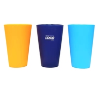 Verres à bière rétro incassables de 300 ml – Silicone, matériau PP, impression sérigraphique pour cadeaux d'entreprise