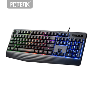 Phổ biến nhất màng LED RGB USB Slim Backlit mini không thấm nước PC ngoại vi loại C 85-Key chơi game Bàn phím có dây - Product Image 2