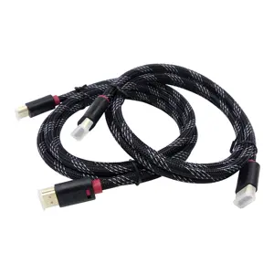 Kabel nilon kepang versi kabel MI HD, kabel kecepatan cepat 4K 48Gbps