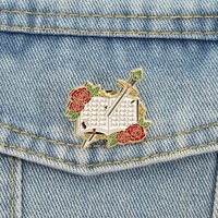 Broche Fantaisie Peinte Épée de Héros Rose, Badge Métallique, Accessoires Vestimentaires, Épingle de Col, Vente en Gros Usine