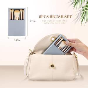 Sky Blue Mini Juego <span class=keywords><strong>de</strong></span> <span class=keywords><strong>brochas</strong></span> <span class=keywords><strong>de</strong></span> <span class=keywords><strong>maquillaje</strong></span> <span class=keywords><strong>de</strong></span> viaje Soft Basic Cosmetic Pro Tools Estuche <span class=keywords><strong>de</strong></span> sombra <span class=keywords><strong>de</strong></span> ojos <span class=keywords><strong>de</strong></span> tamaño pequeño <span class=keywords><strong>para</strong></span> <span class=keywords><strong>maquillaje</strong></span> facial - Product Image 6