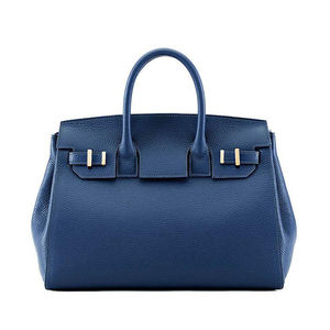 Bolso de mano grande con textura de lichi para mujer, bolsa de mano de cuero PU de diseño clásico de lujo - Product Image 3