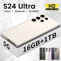 Nuevo Teléfono Inteligente Original 2025 S24 Ultra 5G Dual SIM con Cámara Trasera de 108MP y Pantalla LED HD
