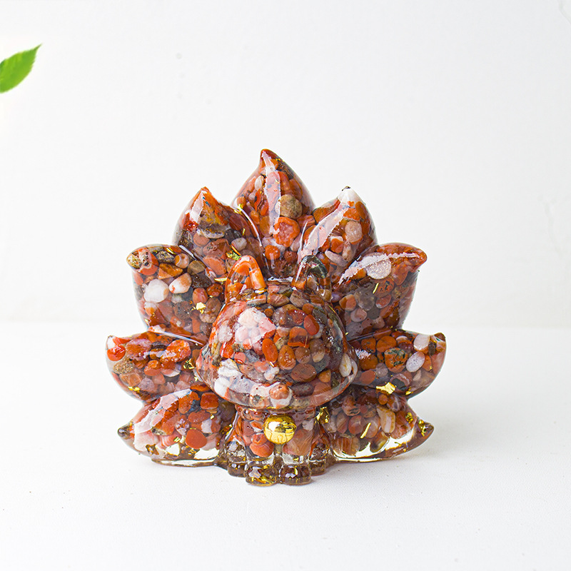 Agate rouge colorée