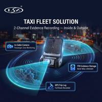 Cámara para Taxi 4G GPS con Doble Lente 1080P, DVR con IA, DMS, Alerta de Fatiga del Conductor + ADAS, Visión Nocturna Starlight