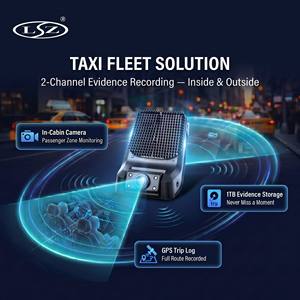 Cámara para Taxi 4G GPS con Doble Lente 1080P, DVR con IA, DMS, Alerta <span class=keywords><strong>de</strong></span> Fatiga del Conductor + ADAS, Visión Nocturna Starlight - Product Image 1