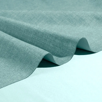 Tissu occultant en faux lin 100% polyester ignifuge résistant aux flammes inhérent pour textile à la maison
