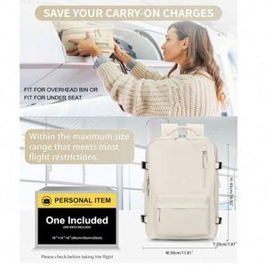 Sac à dos de voyage grand et durable, échantillon gratuit, sac à dos pour chaussures et isolation thermique pour femmes, sac à dos imperméable pour la nuit - Product Image 2