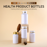Bouteille Conteneur Personnalisée Blanche de 175 225 250 400 ML pour Gélules, Comprimés et Suppléments