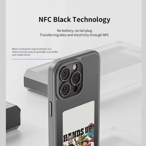 Chất lượng cao 2024new điện thoại tự làm trường hợp NFC thông minh E-ink màn hình điện thoại trường hợp đối với iPhone 15Pro Max - Product Image 6
