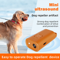 Répulsif Ultrasonique Portable pour Dressage Canin, Portée 8 Mètres, 40kHz Inaudible, Sûr pour les Humains, Anti-Aboiement et Anti-Mastication