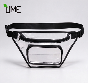 Sac banane transparent en PVC avec logo personnalisé, étanche, avec sangle réglable pour événements sportifs et stades - Product Image 1