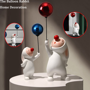 Statues En Gros Résine Artisanat Ballon Série Figurine Animal Décoration De La Maison Ornement Articles D'ameublement Cadeau - Product Image 2