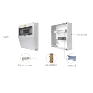 Boîte de <span class=keywords><strong>prise</strong></span> murale <span class=keywords><strong>électrique</strong></span> industrielle B&J <span class=keywords><strong>étanche</strong></span> IP67 IK08 en ABS pour intérieur/<span class=keywords><strong>extérieur</strong></span> <span class=keywords><strong>avec</strong></span> fonction de jonction - Product Image 2