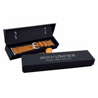 Boîte pour bracelet de montre de luxe en carton imprimé de logo personnalisé longue boîte rigide pour bracelets de montre