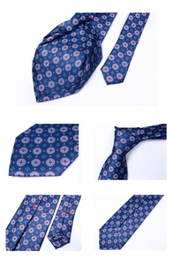 <span class=keywords><strong>Corbata</strong></span> Estrecha y Delgada de Poliéster Clásica para <span class=keywords><strong>Hombre</strong></span>, Personalizada con Diseño Floral en <span class=keywords><strong>Azul</strong></span> <span class=keywords><strong>Marino</strong></span> y Rojo, Corbatas de Poliéster para <span class=keywords><strong>Hombre</strong></span> - Product Image 6