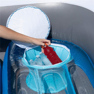 Bateau gonflable personnalisé pour 6 personnes, île flottante gonflable, yacht gonflable pour fête en mer, bateau <span class=keywords><strong>de</strong></span> rafting en PVC épaissi C-01 400cm - Product Image 4