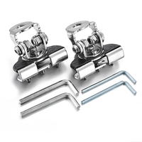 2 pièces/ensemble Support de montage de lumière LED pour capot de voiture, support de lampe pour capot de voiture, pince de fixation sans perçage, SUV 4WD 4X4