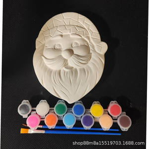 Kit di Pittura su Gesso, Set di Giocattoli da Disegno, Figure in Gesso 3D da 4,5 Pollici per Attività Artigianali di Pasqua, Natale, Vacanze, <span class=keywords><strong>Uova</strong></span> e Albero di Natale - Product Image 2