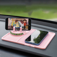 Support de téléphone de voiture support de rangement multifonction plaque de numéro de parking tampon antidérapant de parfum de voiture accessoires intérieurs intégrés