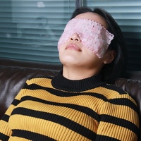 Masque oculaire en quartz rose poli, rafraîchissant et écologique, pour massage facial, anti-rides, atténuation des cernes, personnalisable