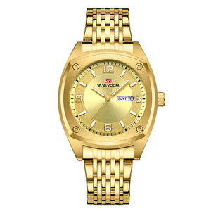 Mens Square <b>Case</b> Wristwatch Steel Link Bracelet Quartz Movement Clean Dial Contemporary Style Timepiece - Product Image 2