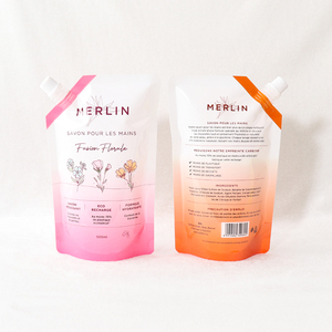 Tùy Chỉnh In 500Ml Sinh Thái <span class=keywords><strong>Spout</strong></span> <span class=keywords><strong>Pouch</strong></span> Dầu Gội Cơ Thể Giặt Spouted Refill <span class=keywords><strong>Pouch</strong></span> Rửa Chất Tẩy Rửa Bột In Bao Bì Túi - Product Image 2