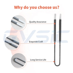 Éléments chauffants en disilicure de molybdène (MoSi2) en forme de U, type 1800, les <span class=keywords><strong>plus</strong></span> économiques pour fours - Product Image 6