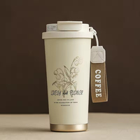 Gobelet isotherme en acier inoxydable 316, grande tasse à café, tasse de voyage portable anti-fuite pour voiture, bureau, cadeau avec logo personnalisé