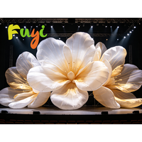 Nouvelle conception de fleur gonflable géante à LED pour la décoration de scène, les événements, les fêtes, les festivals, fleur lumineuse gonflable