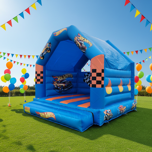 Château gonflable professionnel de grande taille 13x13 avec logo personnalisé, château gonflable de course automobile pour enfants - Product Image 2