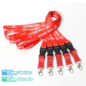 Customize Logo Polyester Lanyard Breakaway Neck Strap Lanyard Wholesale Free Sample Fashion Lanyards for ID Badges - Product Image 1