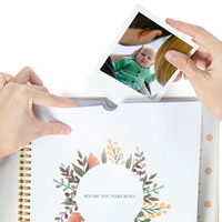 Nouveau record de naissance enfance l'histoire de vous nouveau-né souvenir planificateur bébé ferraille livre ferraille première année mémoire livre organisateur Kit