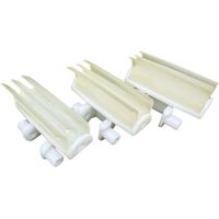 Cadena de Agarre de Tres Piezas de Goma y POM Serie 1873, Resistente a la Corrosión y Lavable con CIP, para Transportadores de Alimentos, Lácteos y Cuartos Limpios