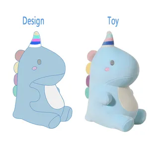 定制动物毛绒玩具升华高品质软娃娃婴儿定制动物软恐龙毛绒玩具