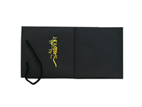 Personnalisez votre propre logo en feuille d'or de marque de luxe noir mat sacs cadeaux en papier fantaisie