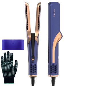 Bestseller Luftstrom Flacheisen 2 In 1 ionischen Haar glätter Trocknen Glätten Haar glätter Styling Kamm - Product Image 1