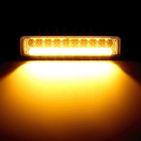 Feux de travail LED bicolores DC12V blanc + jaune, feux antibrouillard pour voiture, accessoires d'éclairage extérieur pour SUV, camion, VTT, tout-terrain