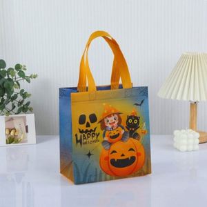 New Arrival Laminated Reusable Tote for Halloween Candy Gift Packaging <b>Printed</b> Colorful Non Woven Eco Bag - Product Image 2