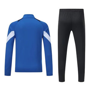 Tuta da Allenamento Nera e Rossa con Zip 1/4 per <span class=keywords><strong>Calcio</strong></span> e Sport, Completo da Allenamento per Uomini Adulti - Product Image 6