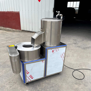 Machine à éplucher les pommes de terre automatique à haute capacité, éplucheur et coupe-pommes de terre en acier inoxydable - Product Image 5