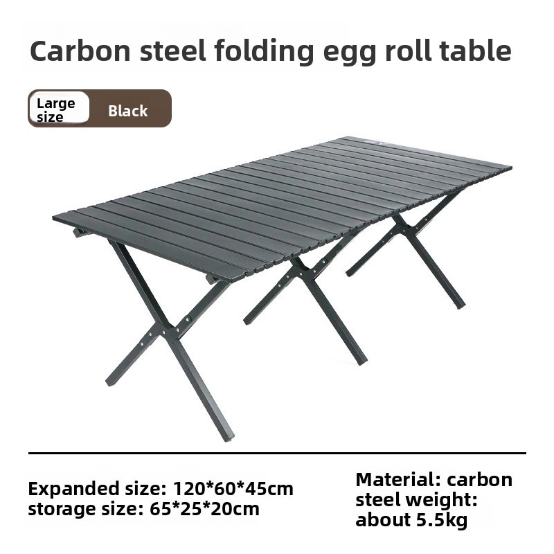 [120*60*45 square tube cross] black long table