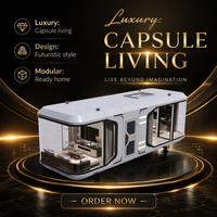 Capsule spatiale personnalisée 2026, nouveau design, étanche et résistante au vent, pour la maison, le bureau, la villa, le camping et les activités de plein air