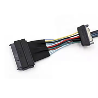 Câble SFF-8643 vers U.2 SFF-8639 0,5 m PCIe 4.0 Câble de données SSD haute vitesse pour serveur