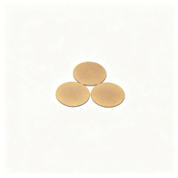 Disk Keramik Piezoelektrik PZT51 Elektroda Berlapis Emas Ukuran Kustom untuk Sensor Getaran Penggunaan Industri Ultrasonik