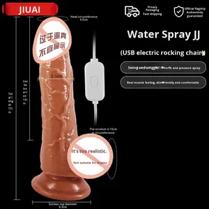 Dildo Eléctrico con Simulación de Chorro de Agua, Textura Suave Realista, Máquina de Empuje Automática Grande para Mujeres, Masturbador con Pene Falso - Product Image 6