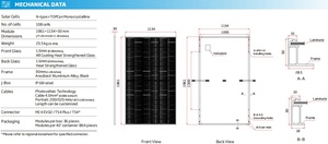 Module solaire TSM-NEG18R.25 N-TYPE noir, double vitrage, kit PV complet de type N - Product Image 1