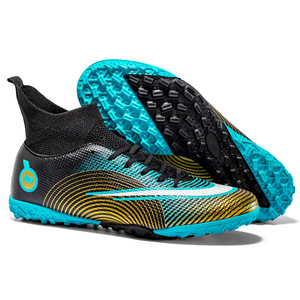 Chaussures de Football pour hommes, haut Cristiano <span class=keywords><strong>Ronaldo</strong></span> AG, pointes de gazon artificiel, chaussures d'entraînement pour adolescents - Product Image 4